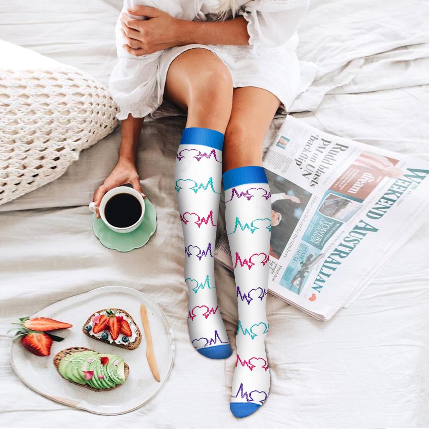 Thumbnail 2 de Bluemaple 6-Pack Copper Compression Socks for Women and Men