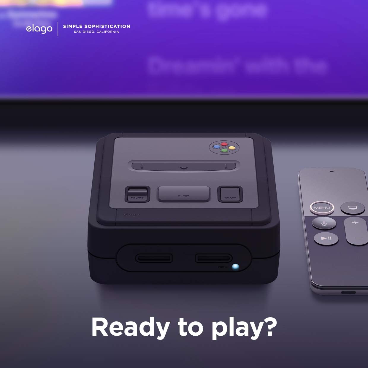 Thumbnail 6 de Coque elago T4 pour Apple TV 4K & HD — étui silicone style console rétro