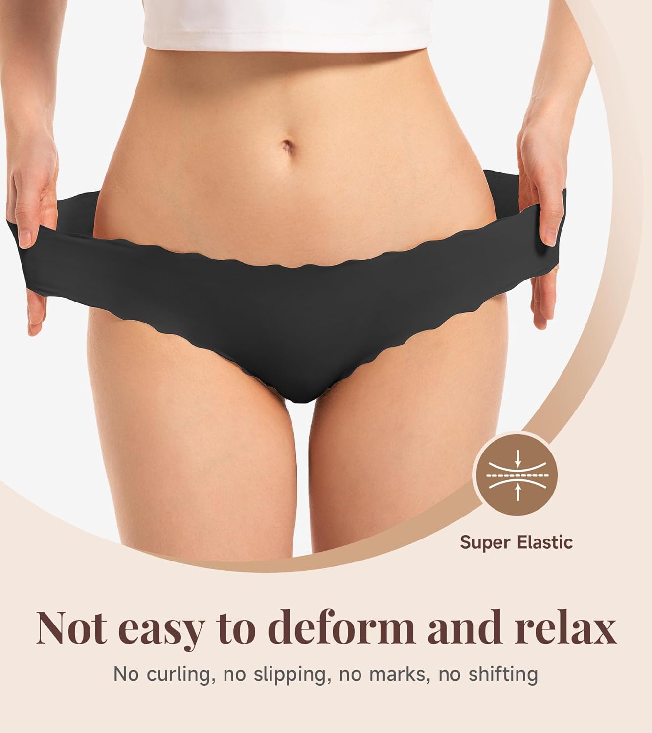 Detalle 1 de TANSTC seamless knickers, 6 pack briefs