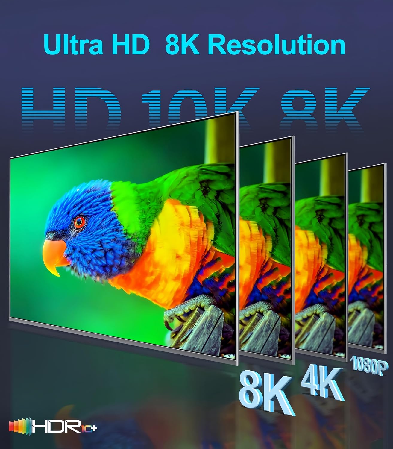 Detalle de 8K HDMI 2.1 cable 10m at 48Gbps