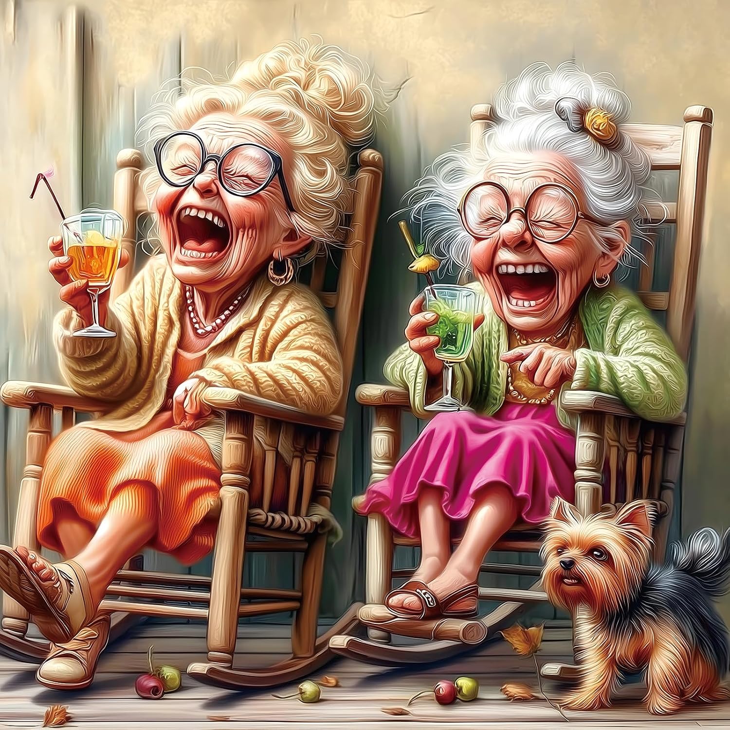 Detalle de 500-Piece Jigsaw Puzzle for Adults & Seniors with Heartwarming Porch Scene