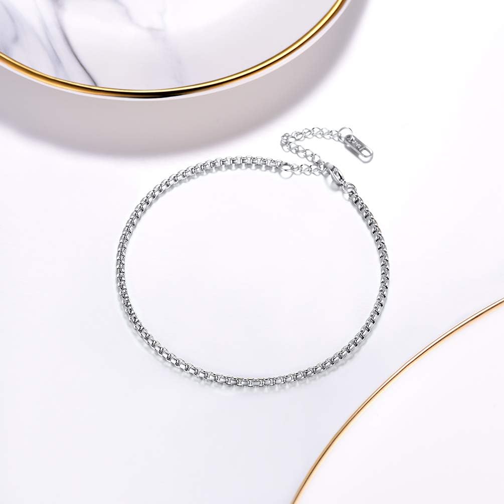 Thumbnail 3 de PROSTEEL Cavigliera a Catena Regolabile: Set Impilabili Estetica Unisex per l’Estate