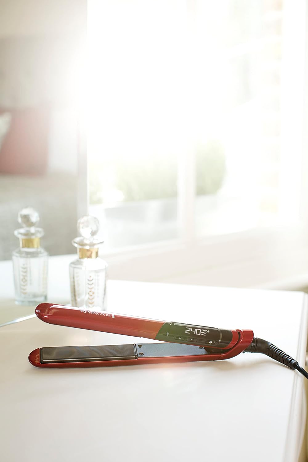 Detalle de Remington S960 Plancha pelo 240 °C con cerámica y proteínas de seda