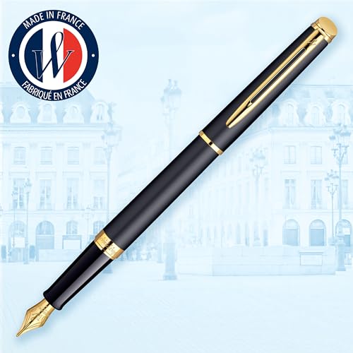 Detalle 2 de Waterman Hemisphere Pluma Fuente Negro Mate Oro ✒