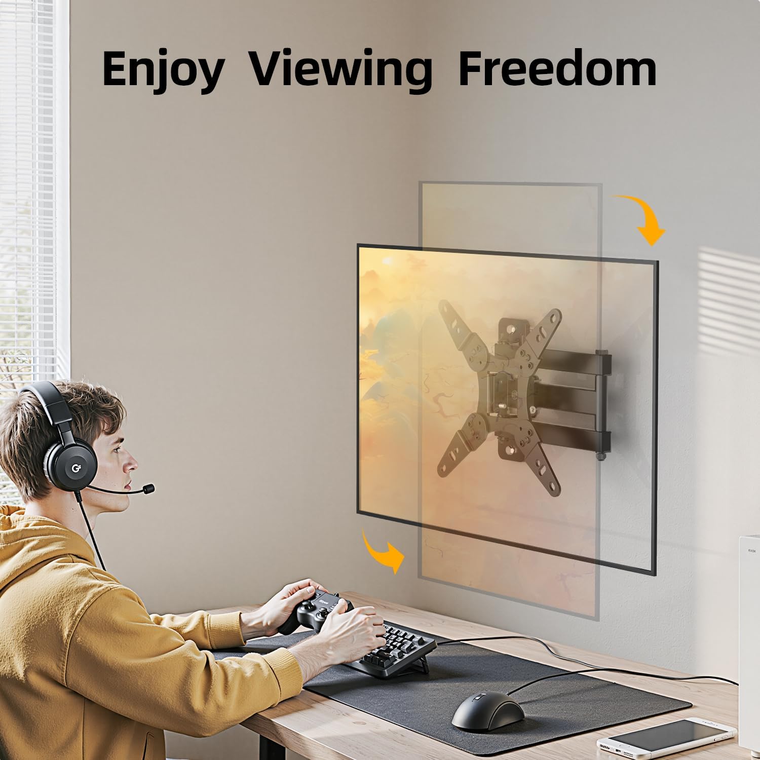 Detalle de IWORKBOARD TV Wall Mount 77 lb, Articulating