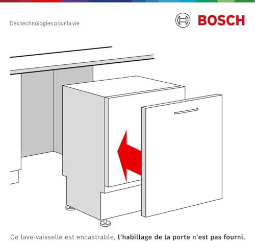 Detalle de Bosch SMV2HTX02E – Lave-vaisselle encastrable 60 cm, Série 2