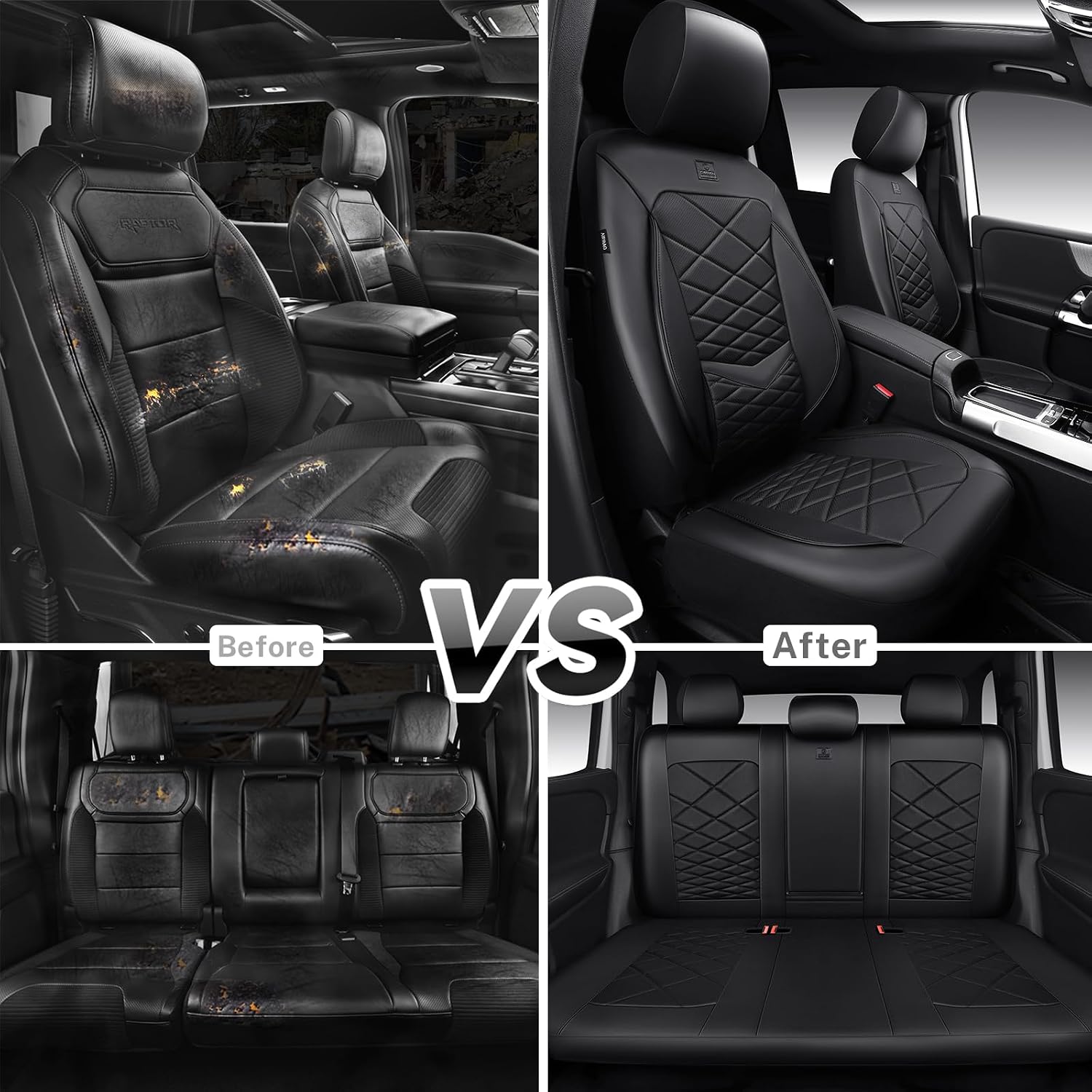 Thumbnail 5 de CAR PASS Luxury Nappa Leather Seat Covers