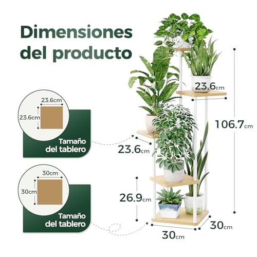 Thumbnail 4 de Bamworld Soporte Plantas Esquinero 5 Niveles