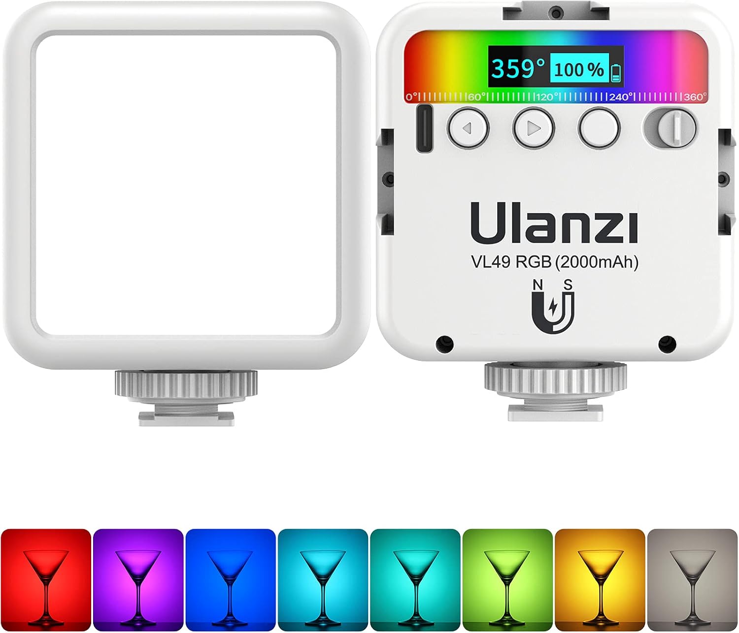 Thumbnail 6 de ULANZI VL49 RGB LED Video Light 2000mAh
