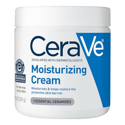 Detalle de CeraVe Moisturizing Cream: Face & Body Moisturizer for Dry Skin, 19oz