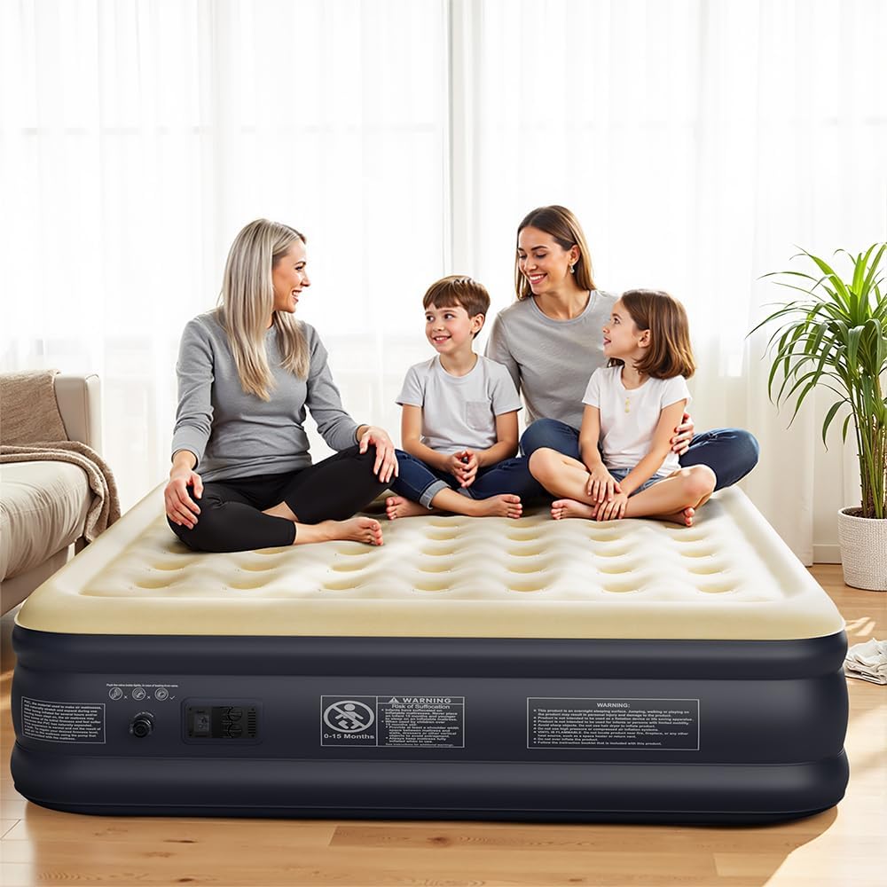 Thumbnail 1 de SENNOUL King Size Air Mattress with Built-in Pump: Upgraded, Quick Inflate/Deflate, 750 lbs