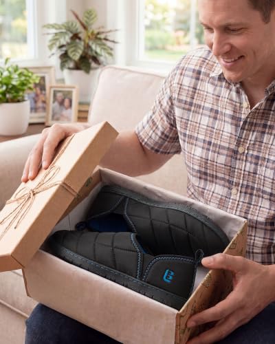 Thumbnail 2 de LongBay Men's Two-Tone Slippers with Comfy Memory Foam Non-Slip Indoor Outdoor House Shoes