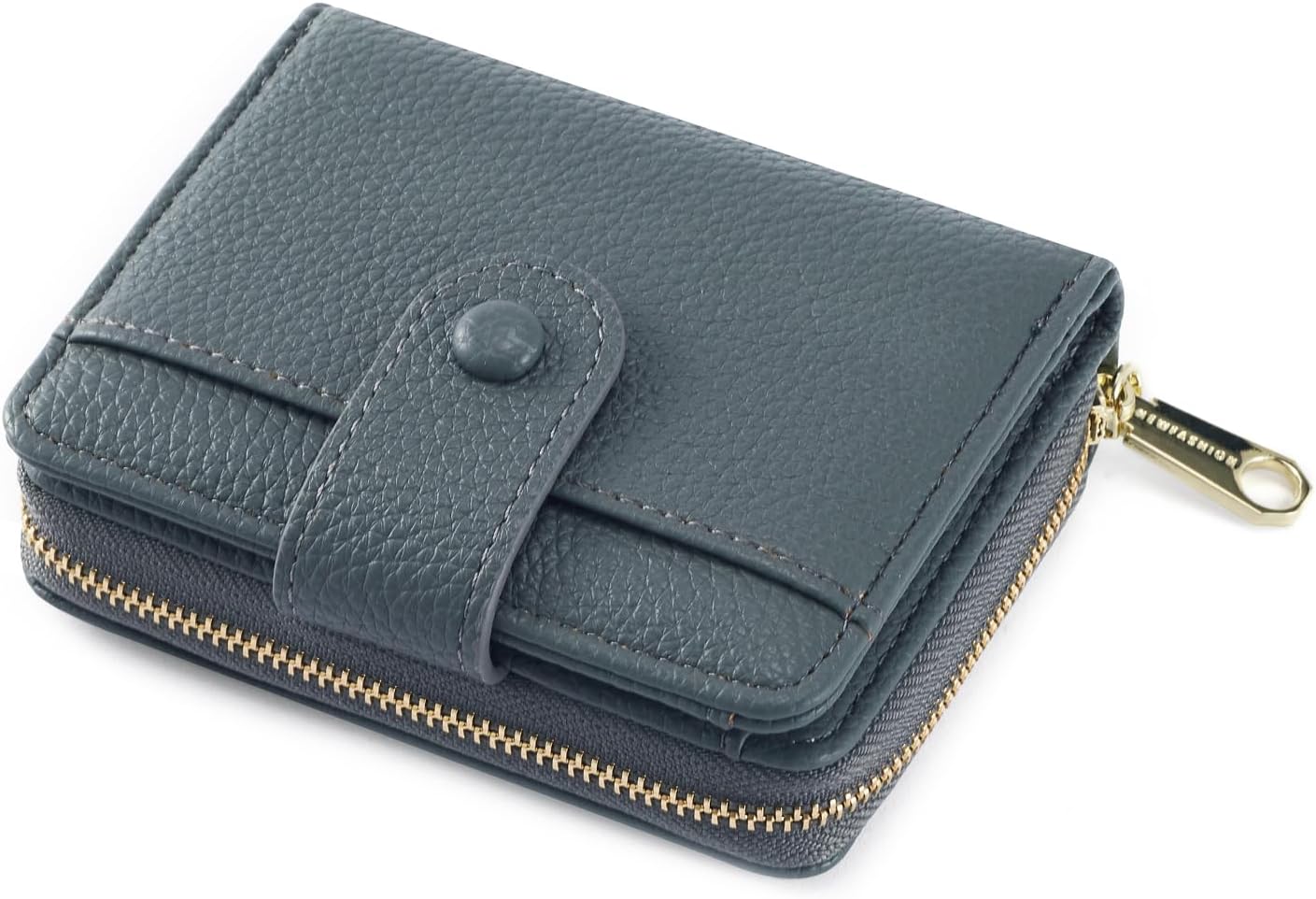 Thumbnail 6 de ANYWN Damen-Geldbörse klein aus weichem Leder mit Reißverschluss und RFID-Blockierung (beige)