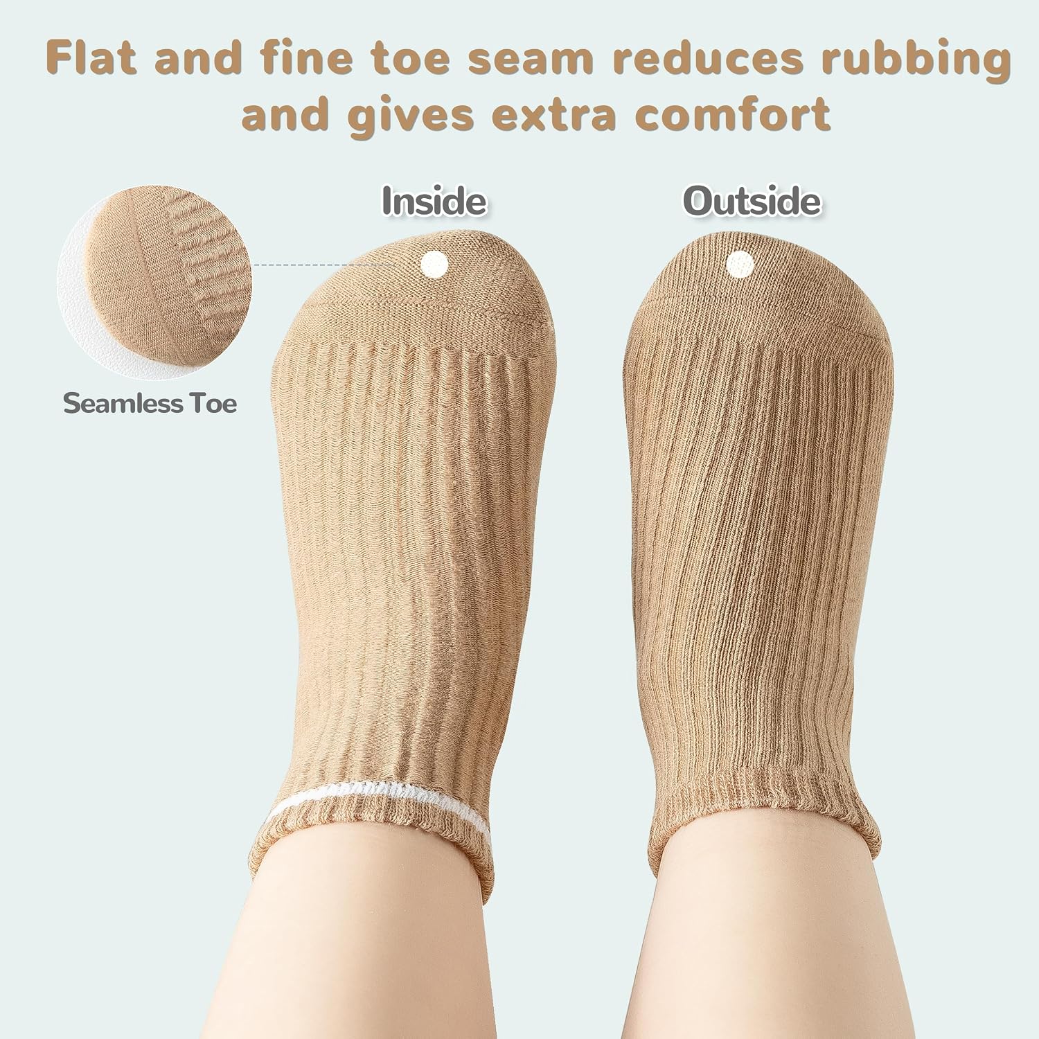 Thumbnail 3 de EUFANCE Toddler Grip Socks 9 Pairs