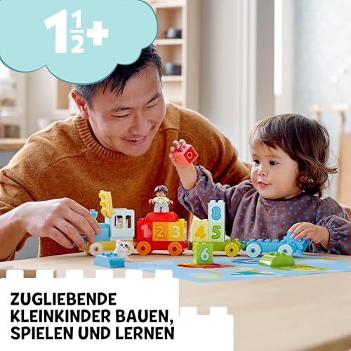 Detalle de LEGO DUPLO Zahlenzug – Zählen lernen (10954) – Lernspielzeug für Kleinkinder ab 18 Monaten