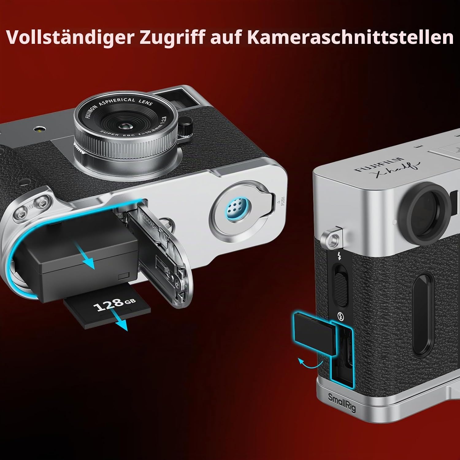 Thumbnail 5 de SMALLRIG X Half 44,5 g L‑Griff für FUJIFILM X Half