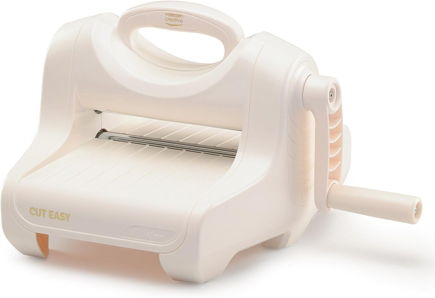 Detalle 2 de Vaessen Creative Cut ˈEm Easy Kit de Start pour Découpe et Gaufrage A5 – Blanc/Rose