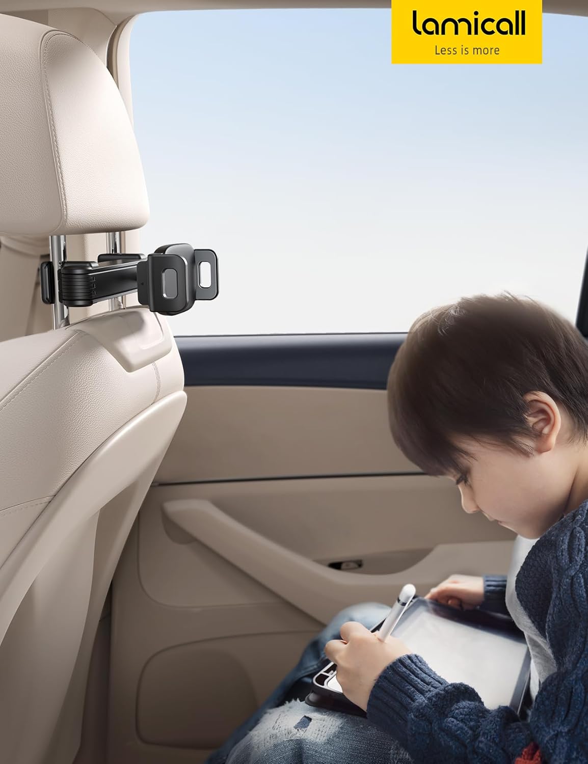 Thumbnail 6 de Lamicall Car Headrest Tablet Mount Upgraded Lock