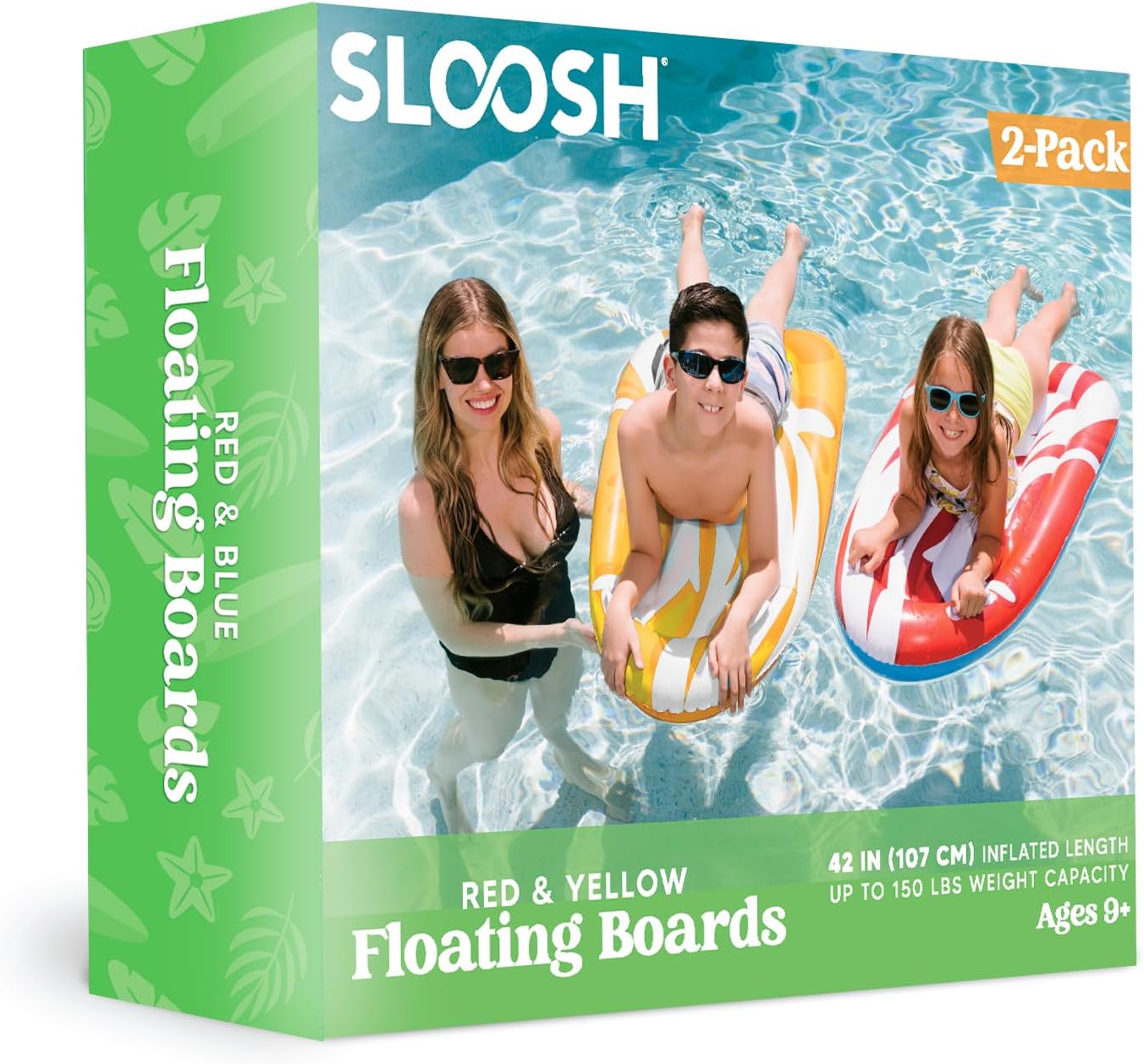 Thumbnail 6 de JOYIN 2 Pack Inflatable Body Boards for Water Slides – learn-to-swim pool float boards for kids