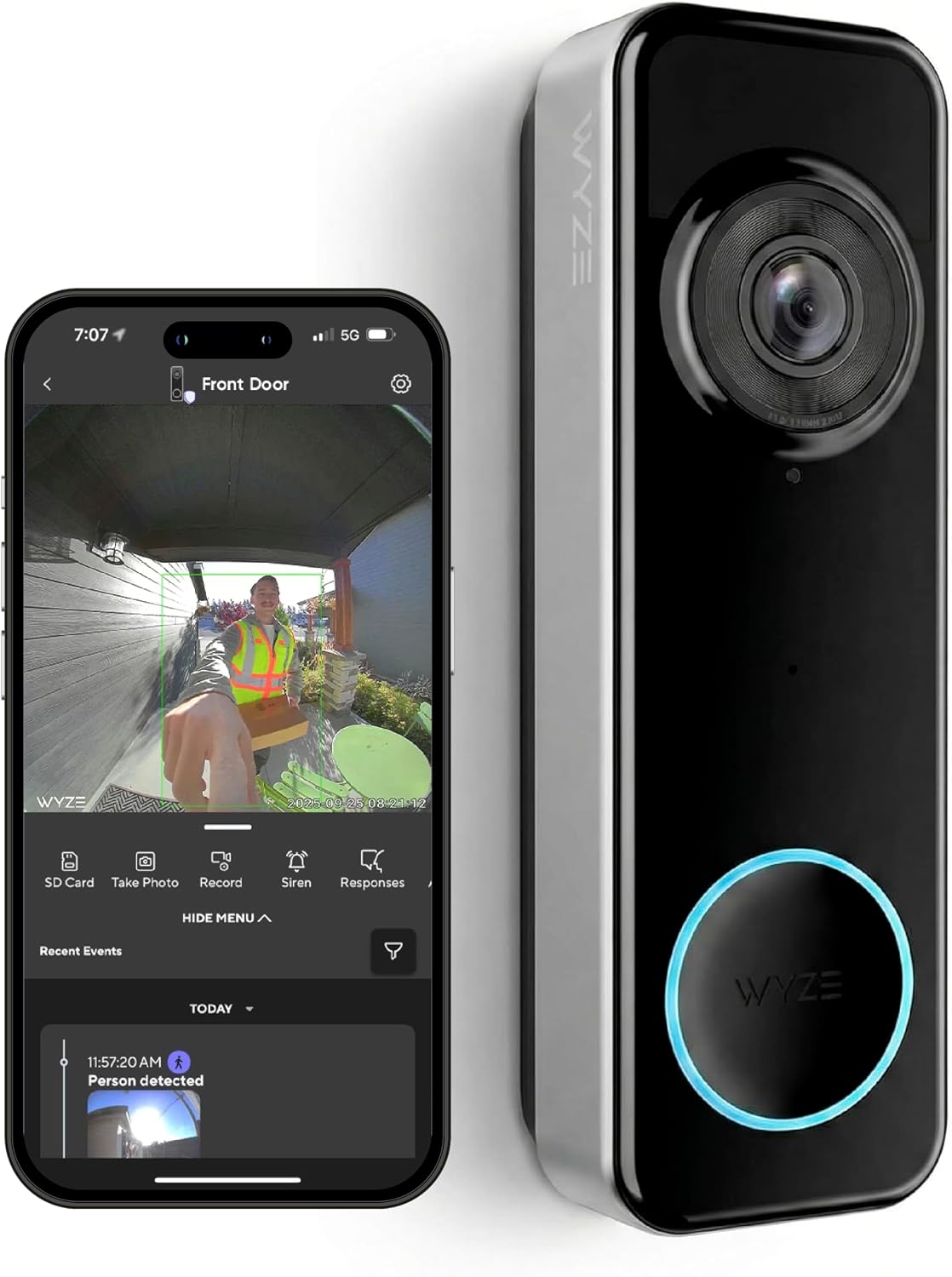 Detalle de Wyze Wireless Video Doorbell 1536x1536
