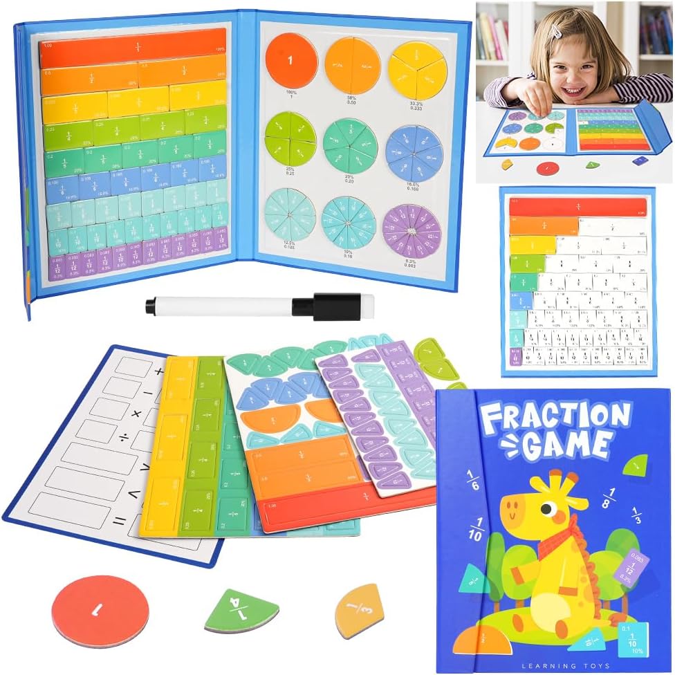 Detalle de OFFCUP Puzzle fractions magnétiques éducatif