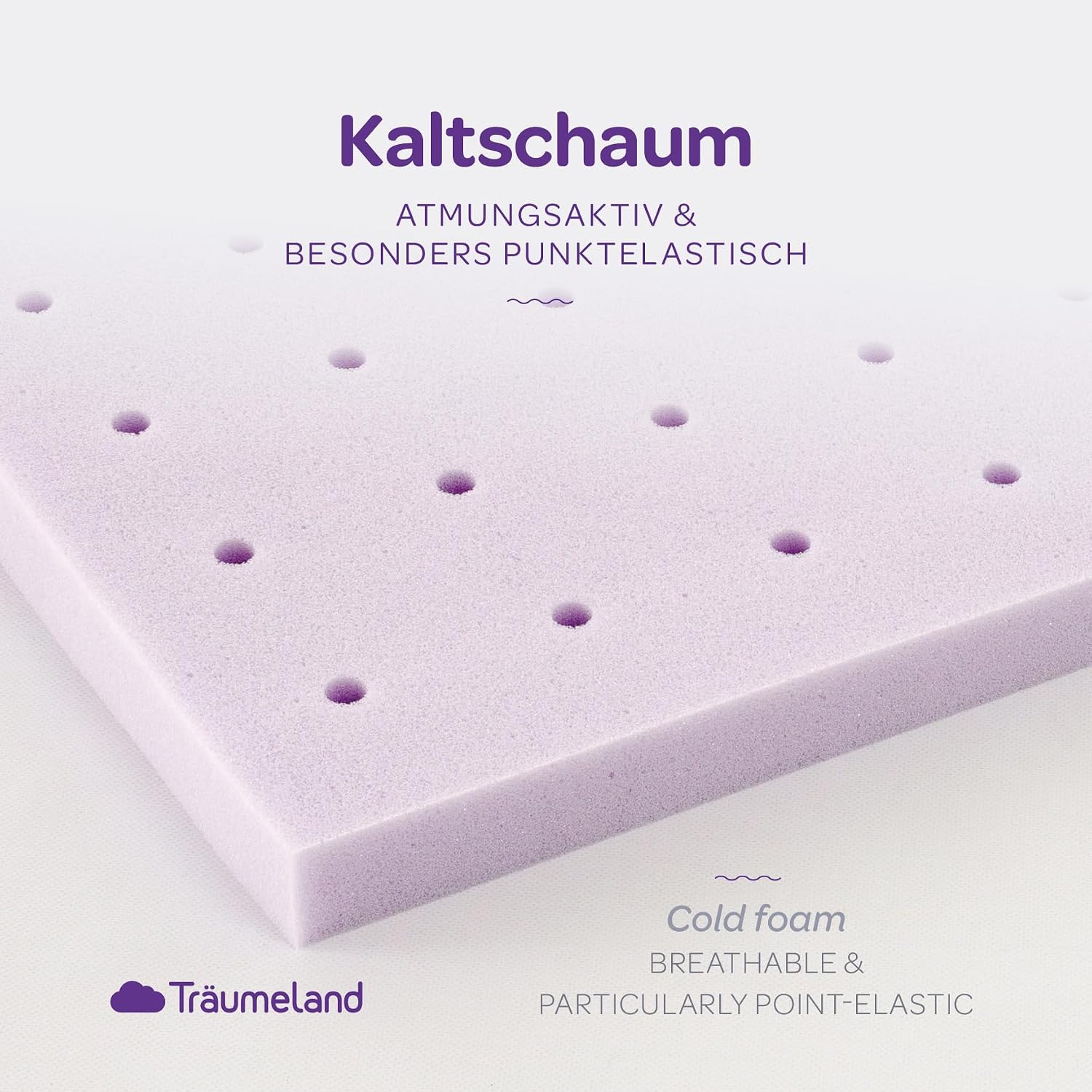 Detalle de Träumeland Brise Light matras voor de wieg 45 x 90 cm met koudschuimkern