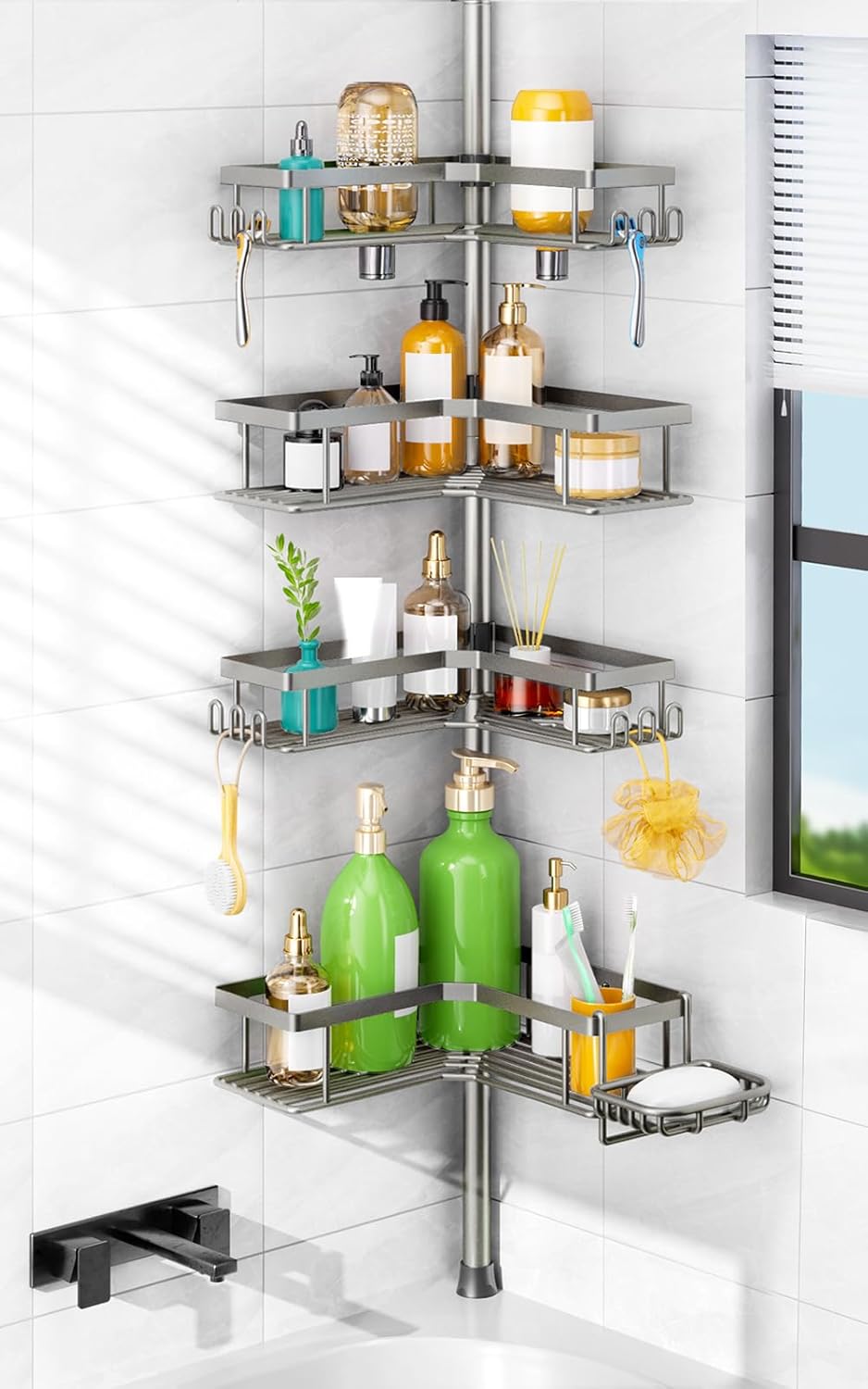 Detalle de HAMITOR Shower Caddy 47-123 Inch
