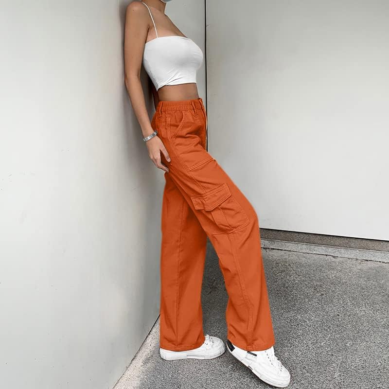Thumbnail 6 de Lepunuo Cargo Pants for Women, High-Waisted Wide-Leg with 6 Pockets