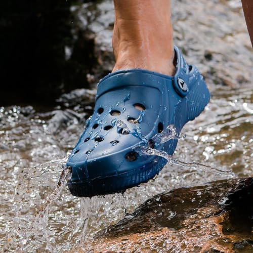 Detalle de Lakeland Active Silloth Lightweight Ventilated Clogs – Oxford Blue (UK 8)
