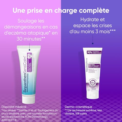Detalle de BepanthenSensicalm Crème Eczéma Anti-Démangeaisons 50g + Baume 10ml