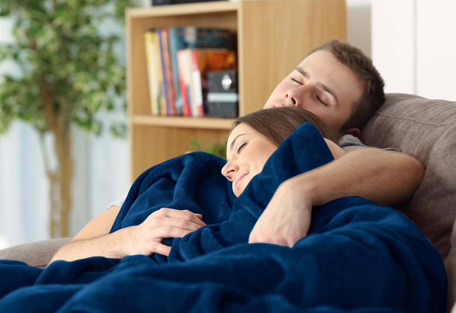 Thumbnail 6 de Utopia Bedding Kuscheldecke flauschig 200x150 Marine