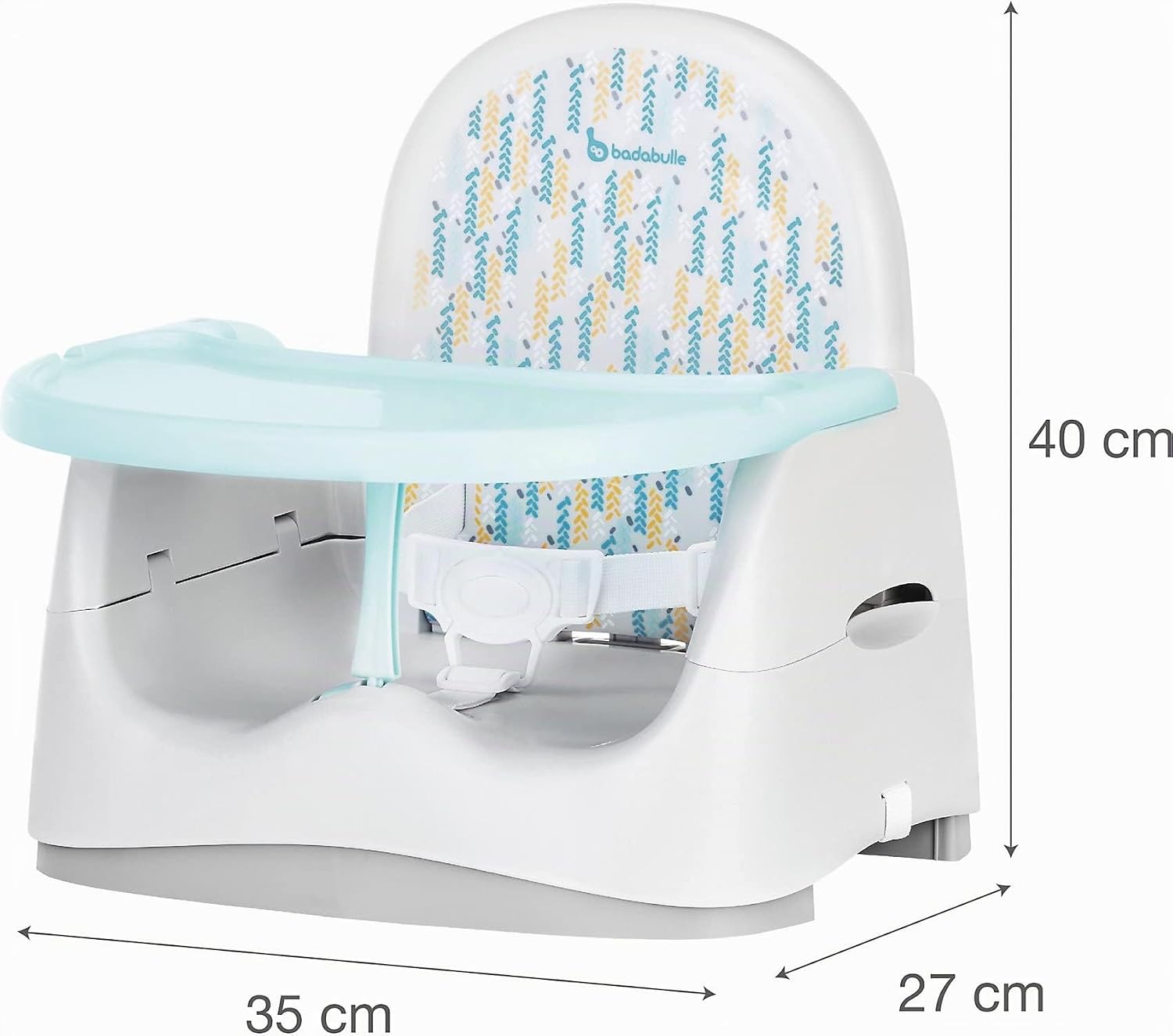Thumbnail 4 de Badabulle Rehausseur de chaise enfant Trendy Meal : assise universelle, tablette réglable et pliage compact