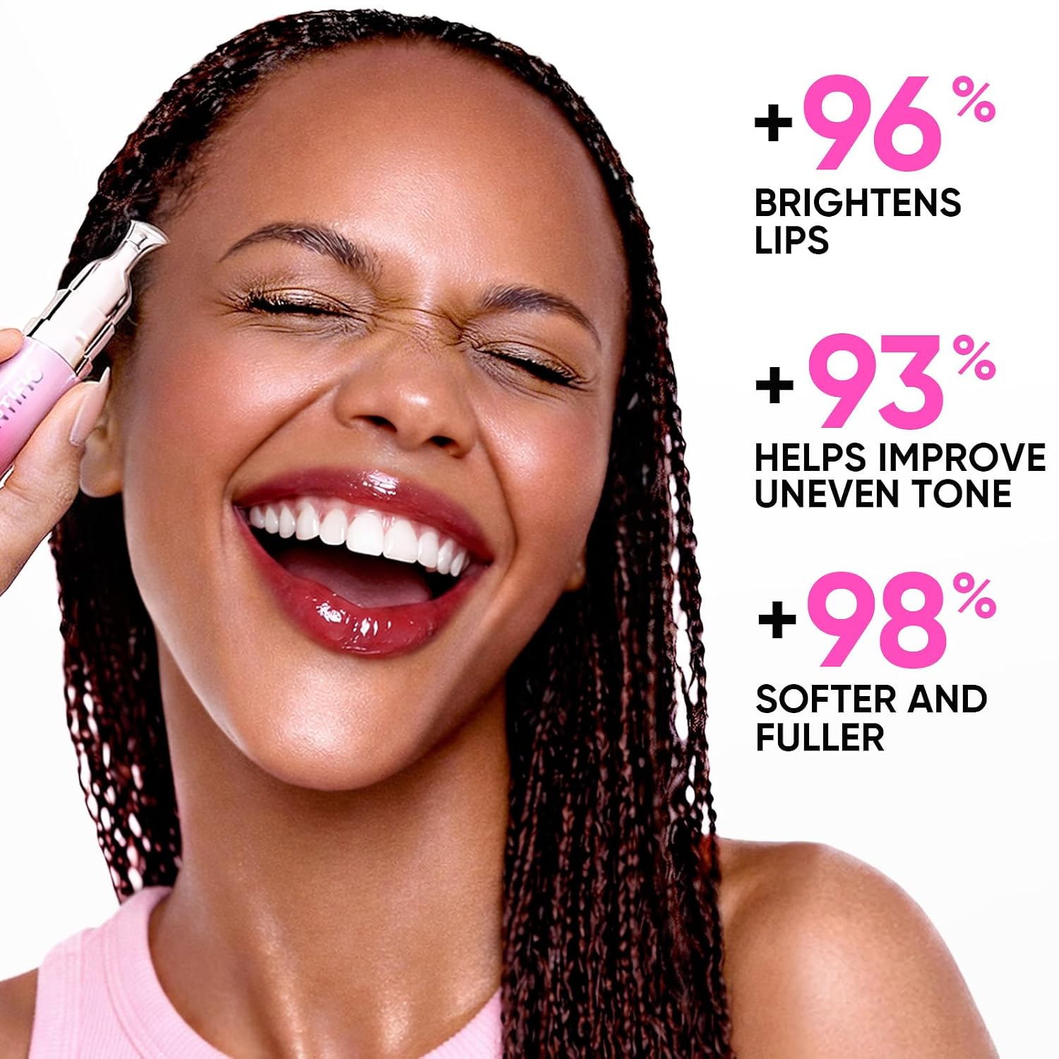 Detalle 2 de SKINTIFIC Brightening Lip Serum 00 Clear with Peptide, Squalane & Cooling Applicator
