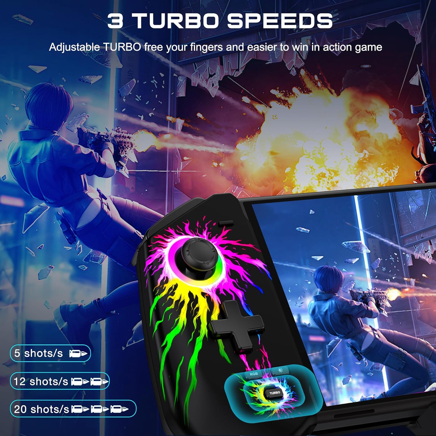 Thumbnail 4 de HELLCOOL Pro Controller for Switch OLED with Hall joystick