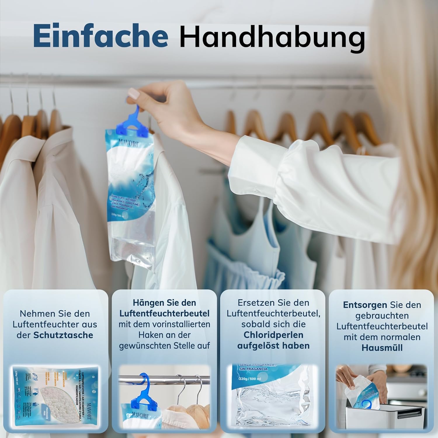 Detalle 2 de MAVORI Luftentfeuchter 10er Set XL