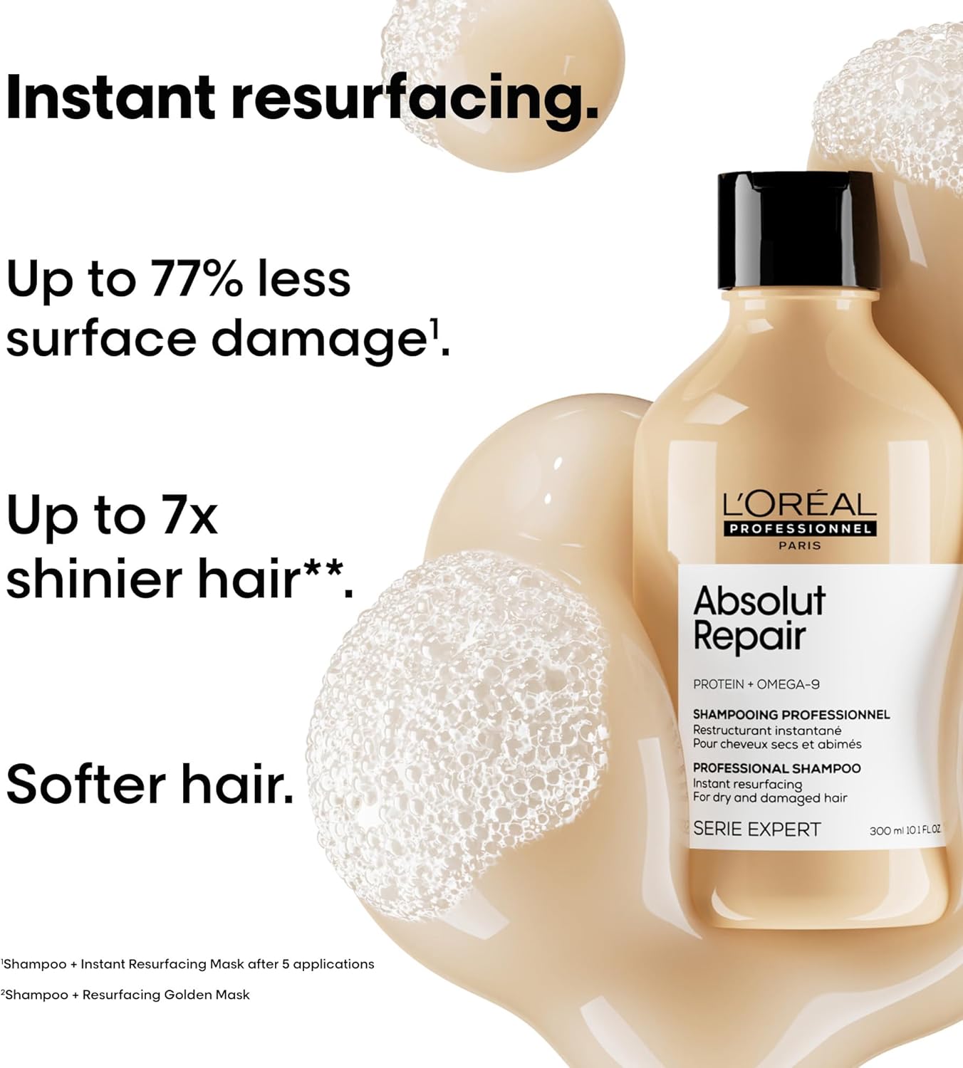 Thumbnail 1 de L’Oréal Professionnel Absolut Repair sulphate-free vegan Shampoo & Conditioner set for dry, damaged hair