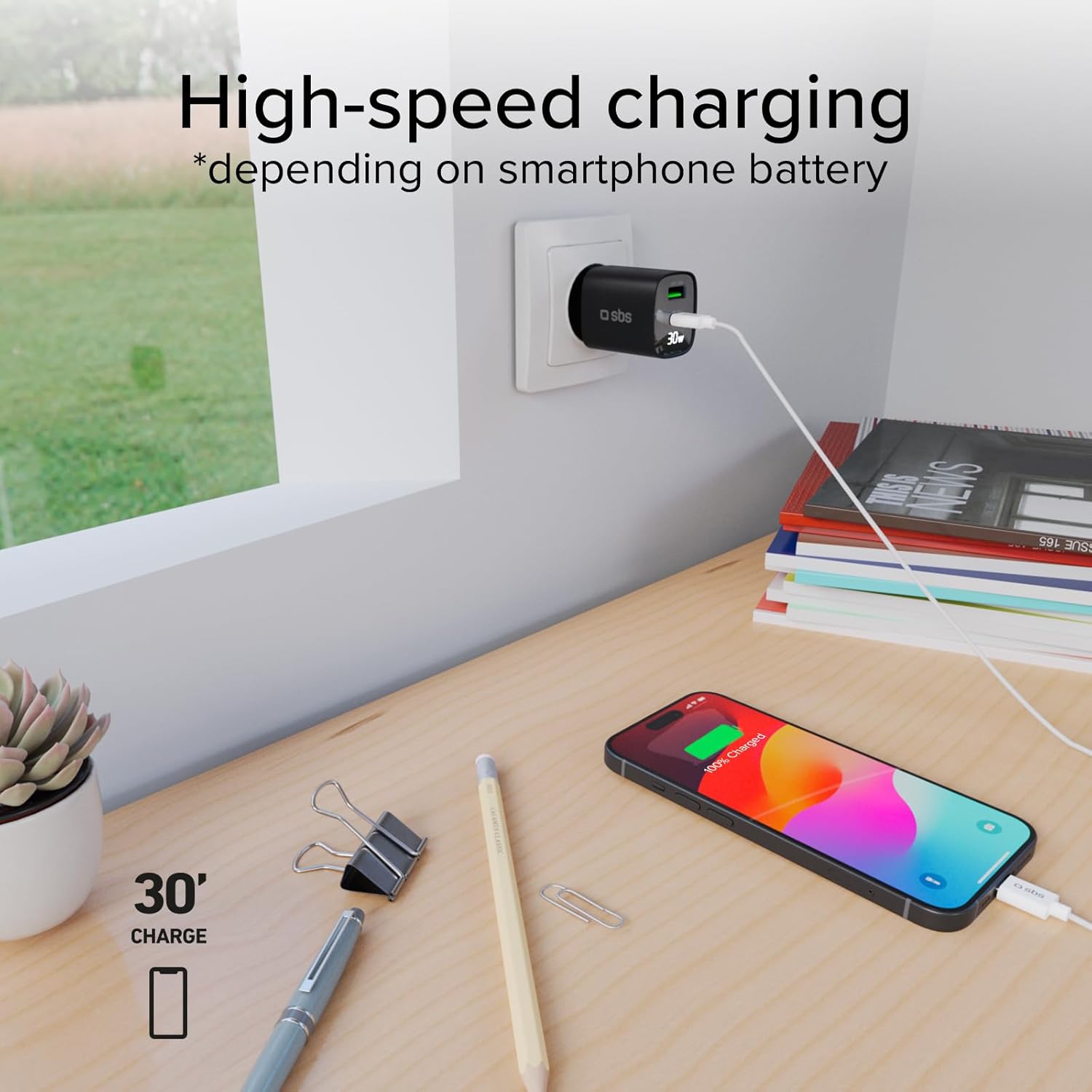 Thumbnail 6 de SBS Cargador multipuerto 30 W USB-C USB-A