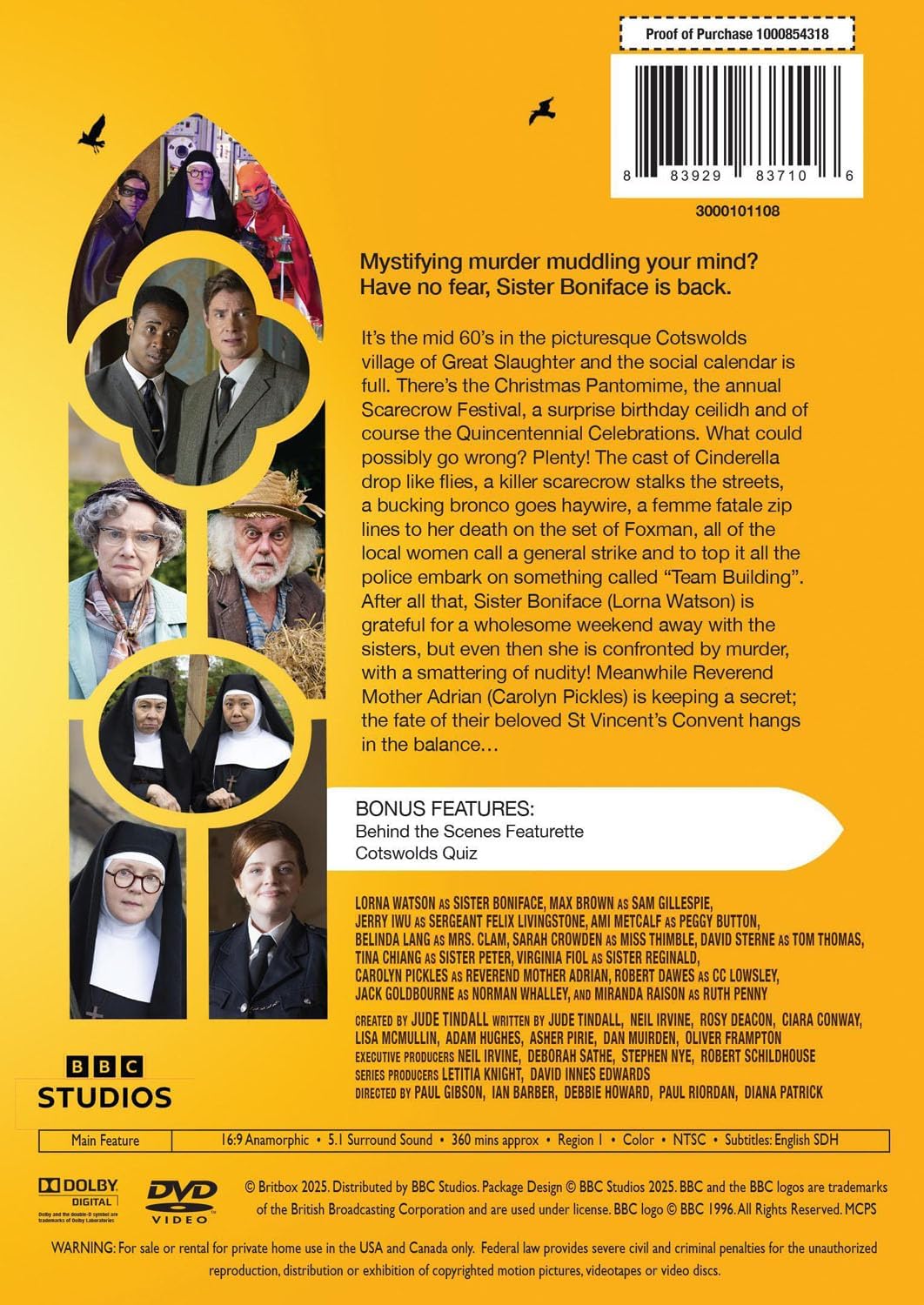Detalle 1 de BBC Studios 883929837106 Sister Boniface Mysteries: Season Four DVD