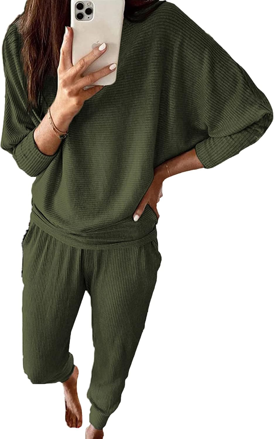 Thumbnail 4 de PRETTYGARDEN Women's 2-Piece Lounge Set