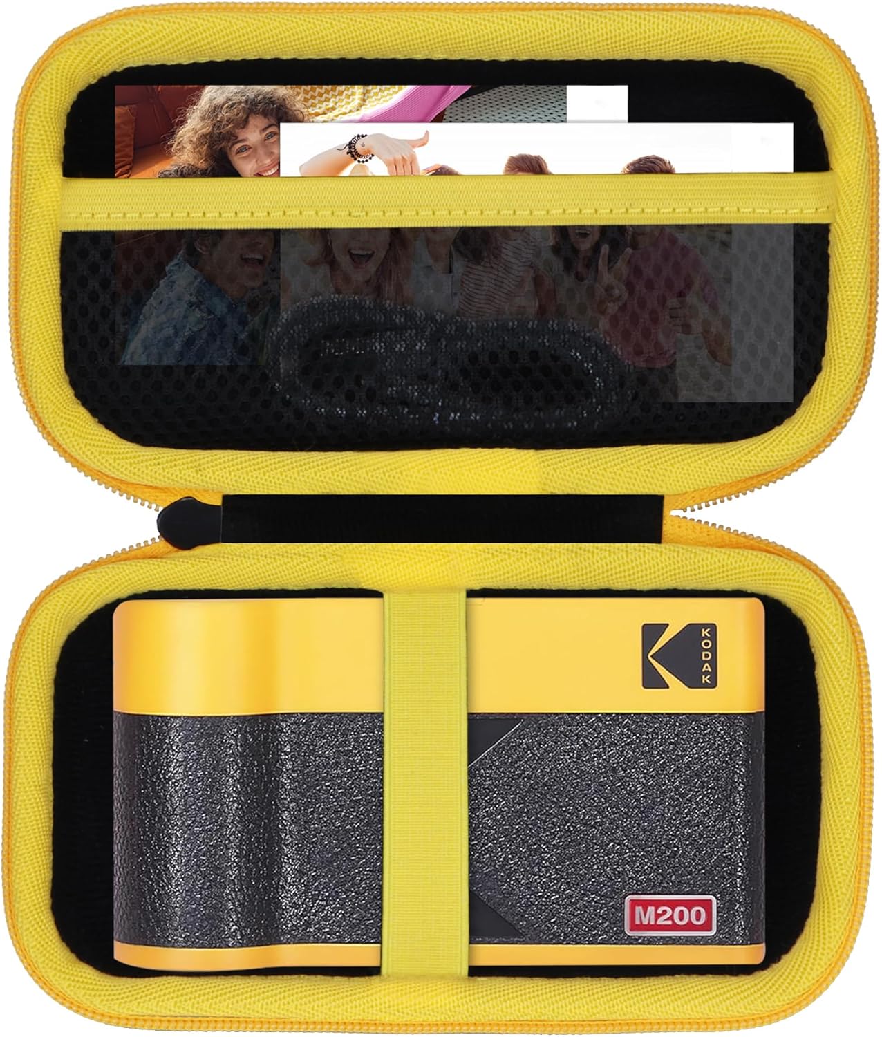 Detalle de Lebakort Hart Schutz-Hülle/Etui für Kodak Mini 2 ERA 4PASS und Kodak Mini Shot 2 ERA 4PASS (Schwarz + Gelb)
