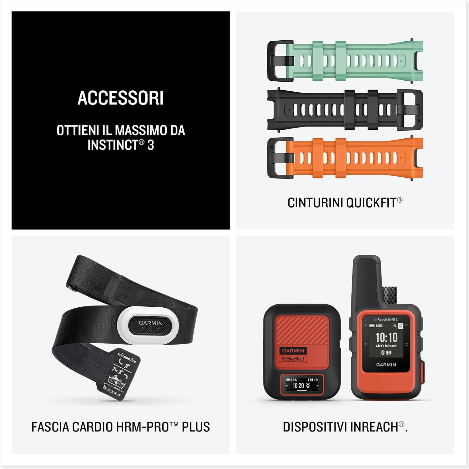 Thumbnail 6 de Garmin Instinct 3 (50 mm) con display AMOLED 1,3”, GPS multi-band, torcia LED e Garmin Pay