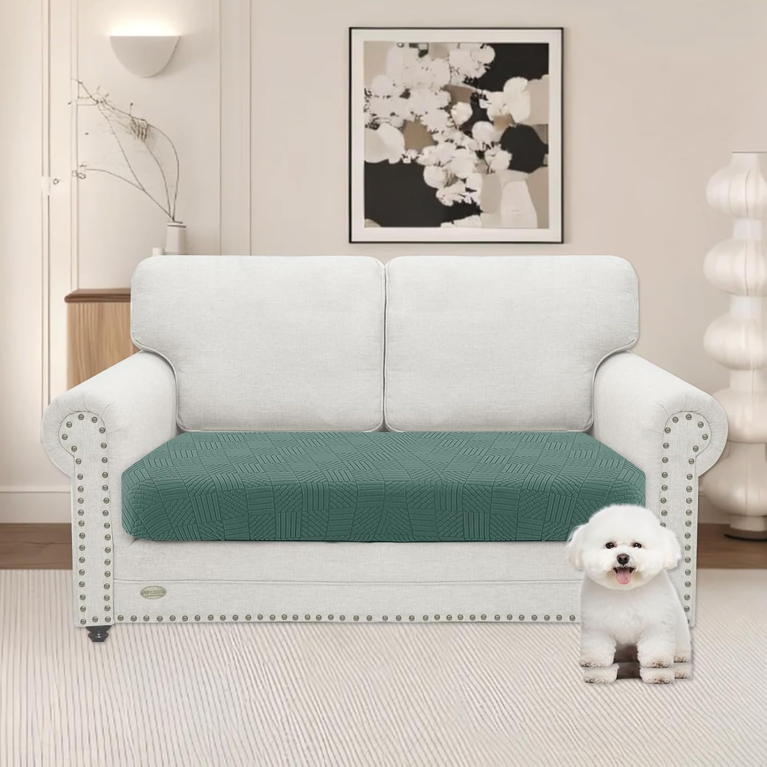 Detalle de Ystyle Housse Coussin Canapé Extensible 2 Places 🛋