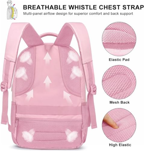 Detalle de YAMTION School Backpack for Girls and Women: 35L Laptop Backpack with USB Port (15.6")