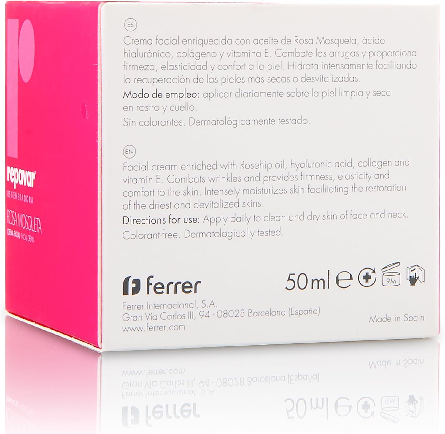 Detalle 2 de Repavar Crema Facial Hidratante Rosa Mosqueta 🌹 50 ml
