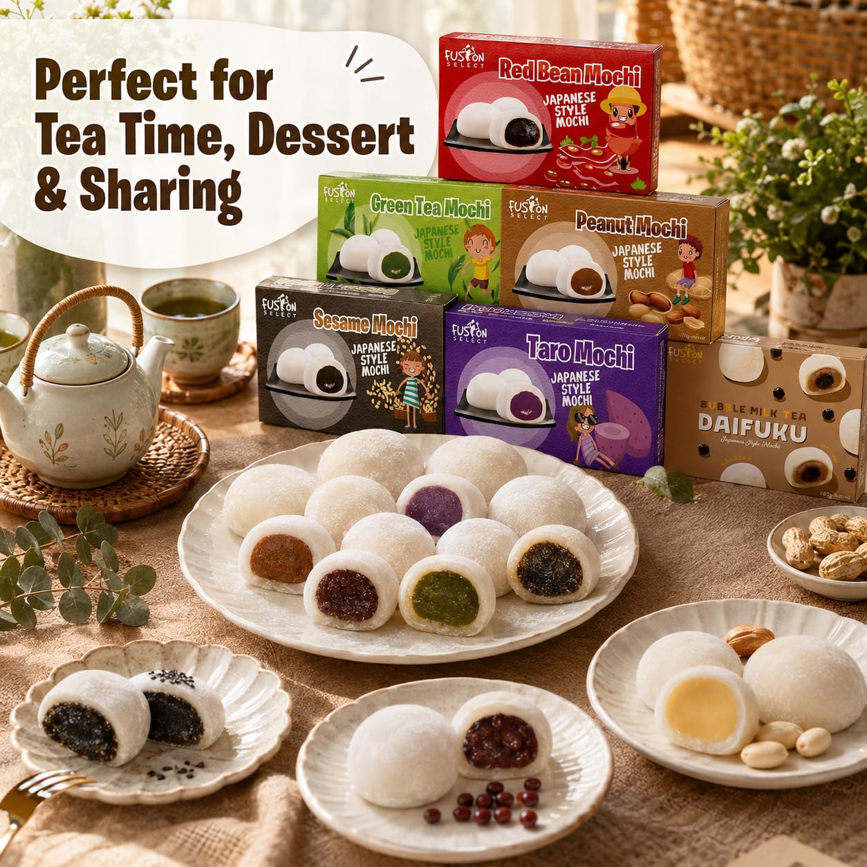 Thumbnail 6 de Fusion Select Japanese Mochi 8-Flavor Variety Pack, Sweet-Filled Assortment