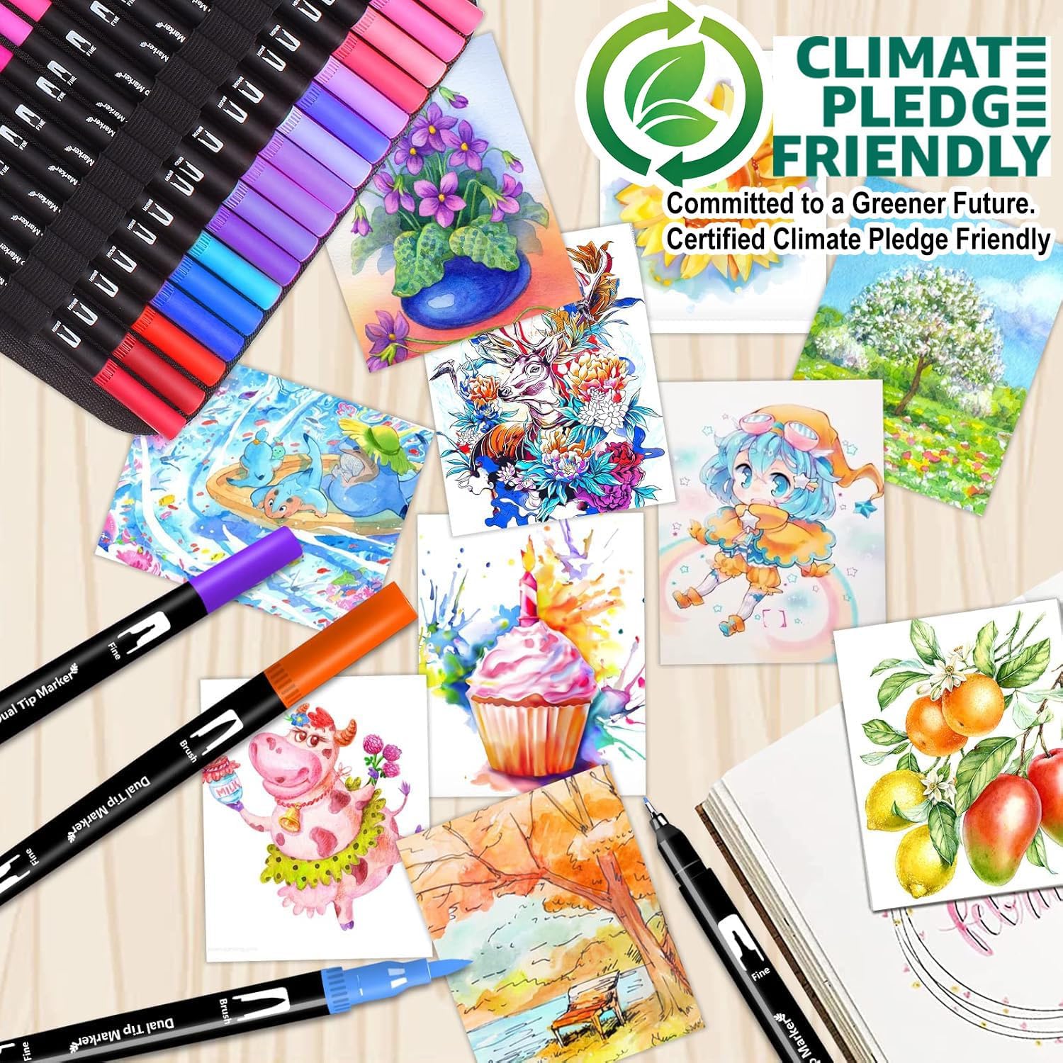Thumbnail 2 de Melifluo 105 Dual Tip colouring pens 105 🎨