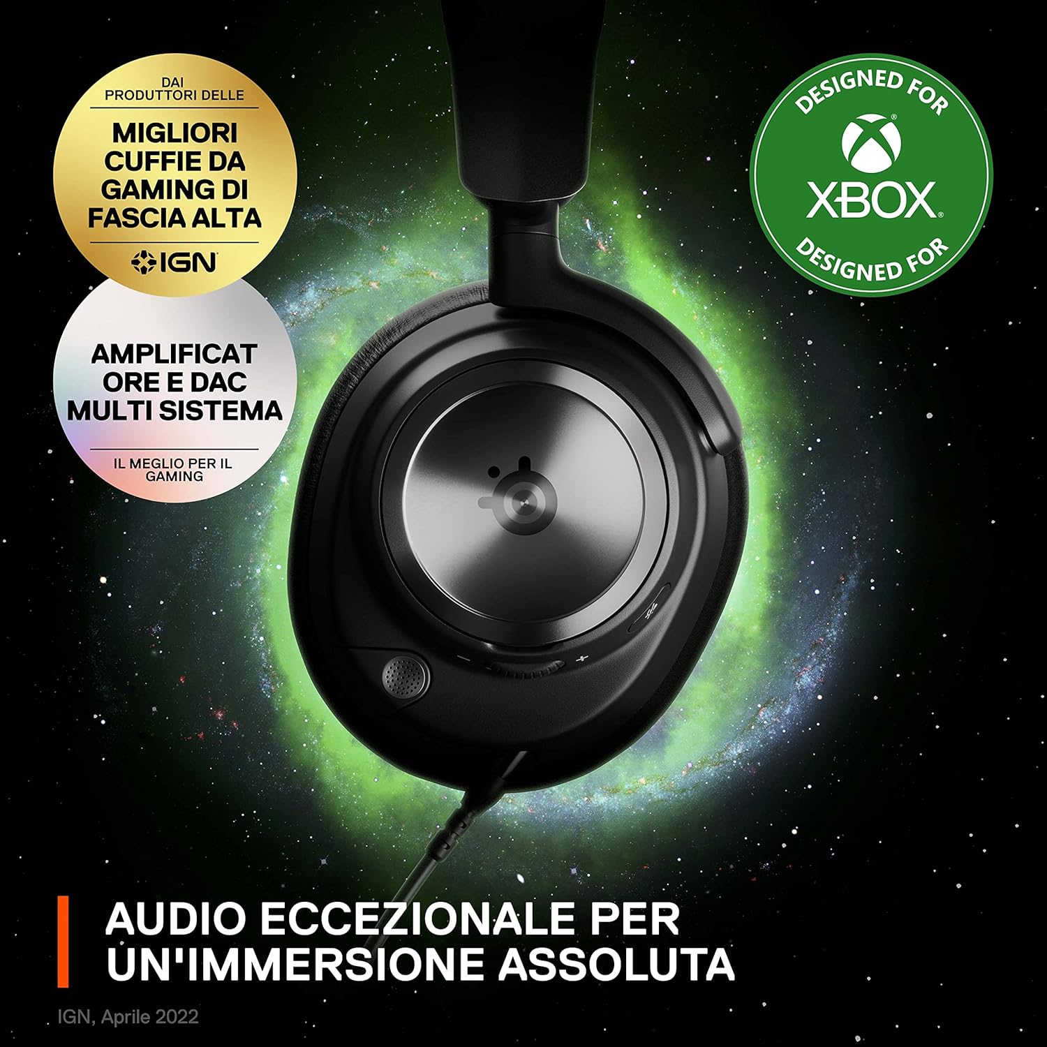 Detalle de SteelSeries Arctis Nova Pro Xbox cuffie Hi‑Res