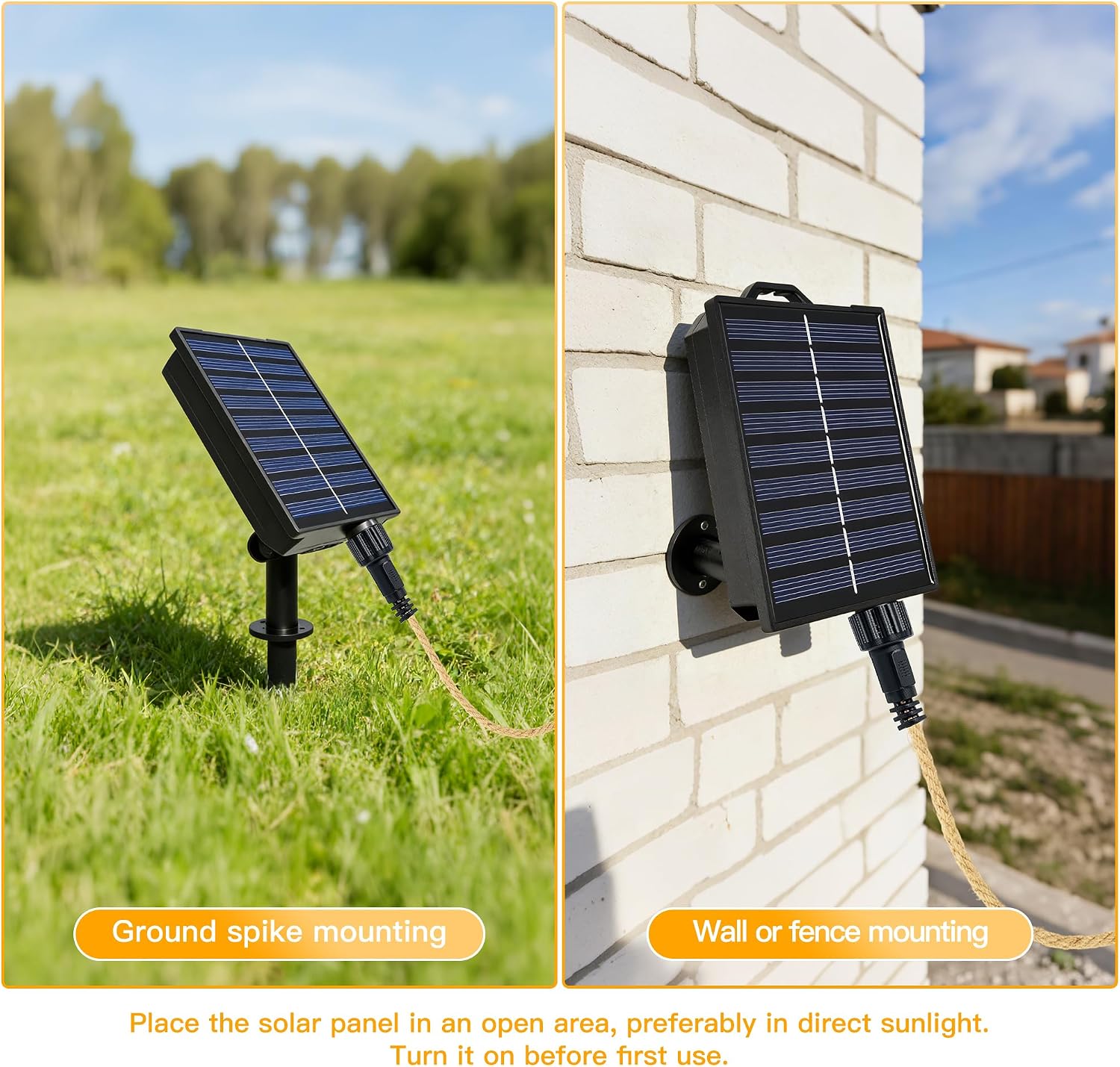 Thumbnail 4 de Ollny Solar Lights Outdoor Garden: 8m Hemp Rope Festoon with 16 G50 Bulbs