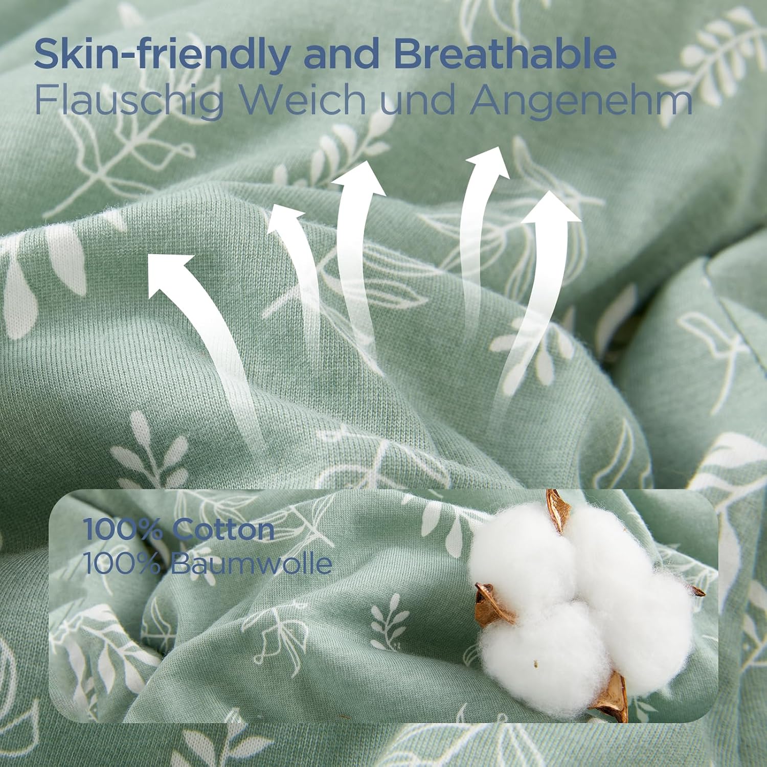 Detalle 2 de Duomiaomiao 1.5 tog cotton toddler sleeping bag
