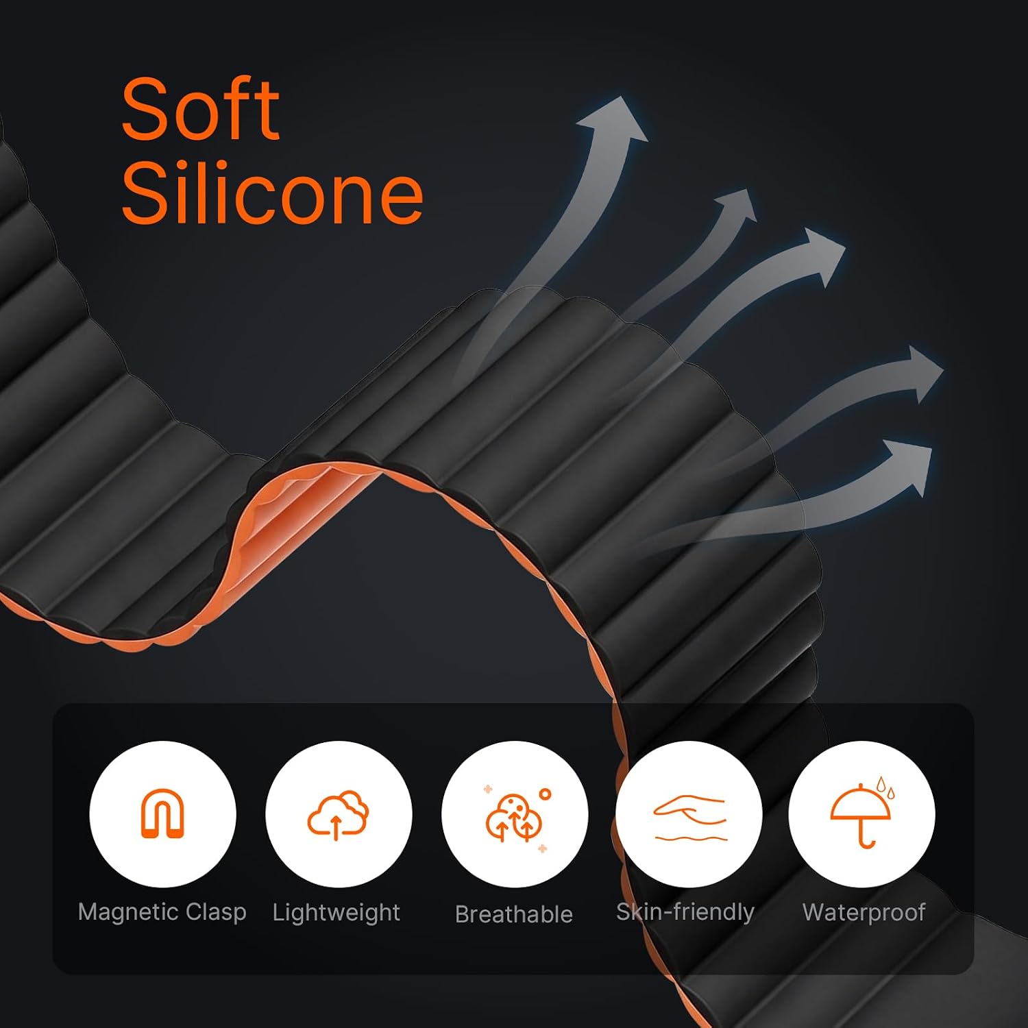 Detalle 2 de Arsfit Silicone Replacement Band for Fitbit Air